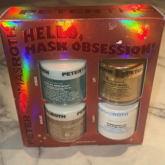 NEW Peter Thomas Roth Mask Kit 24k Gold Hyaluronic Cloud Pumpkin Enzyme Gift Set - Picture 7 of 7